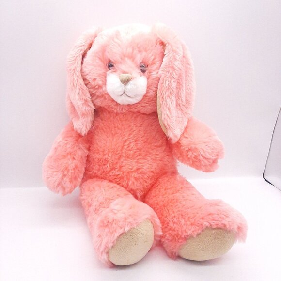 Build-A-Bear Workshop Pink Plush Bunny Stuffed Animal 16" Cute Soft Floppy Ears - Picture 1 of 3